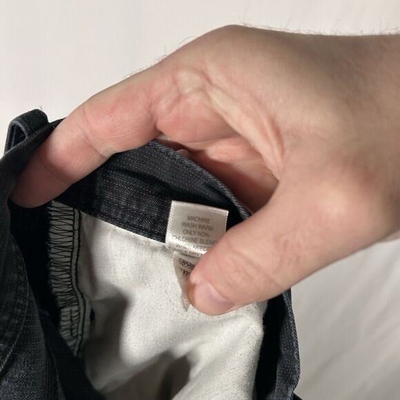 Banana Republic Pants Men's 32x32 Black Straight Fit Mid Rise Cotton Blend - Picture 10 of 10